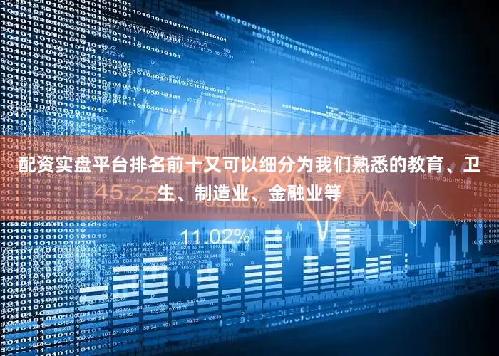 配资实盘平台排名前十又可以细分为我们熟悉的教育、卫生、制造业、金融业等